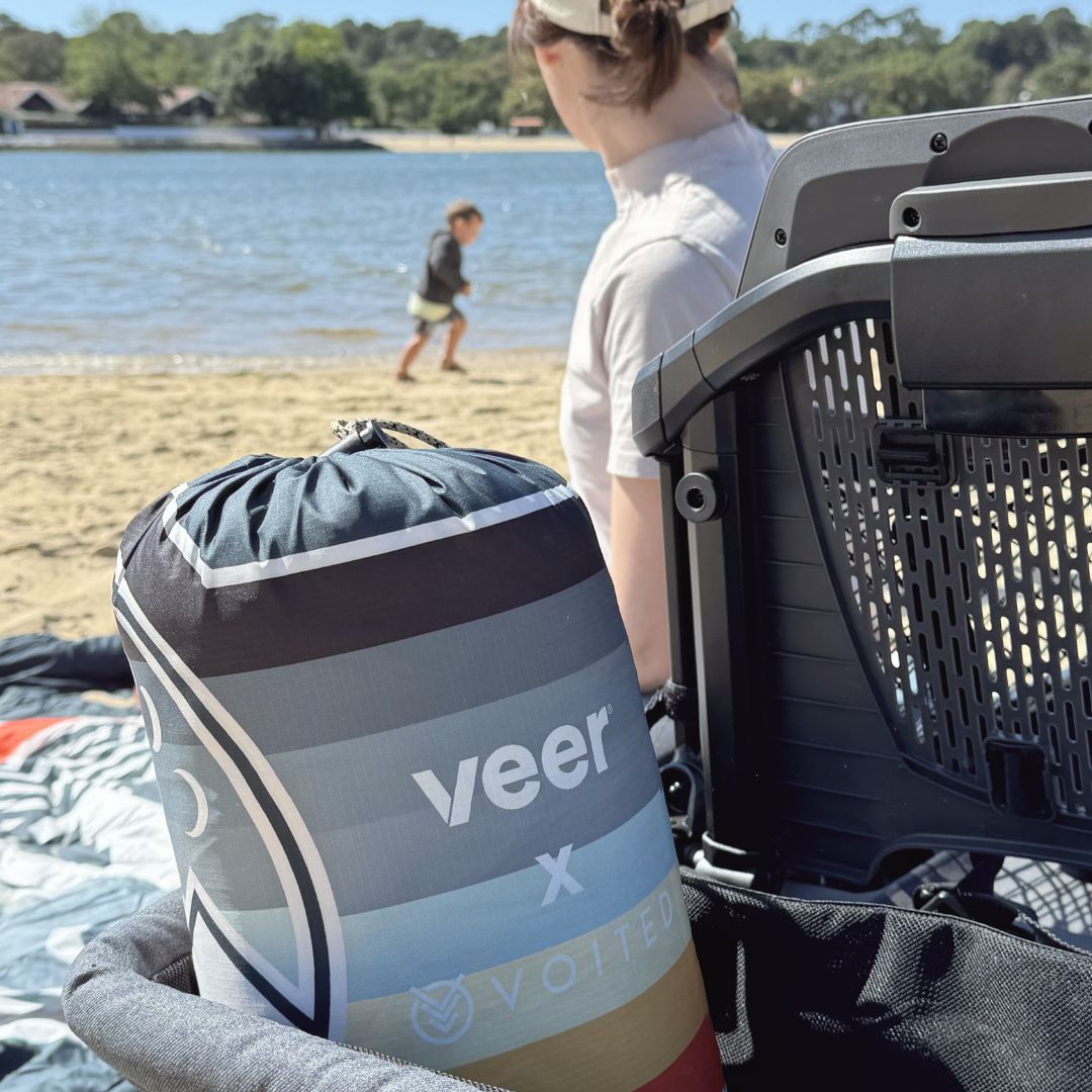 VEER X VOITED Ripstop Outdoor-Decke Camp Vibes / Greengabel